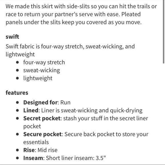 Lululemon Play Off The Pleats Skirt Color Blossom Spritz Multi Pink Chalk - Picture 7 of 16